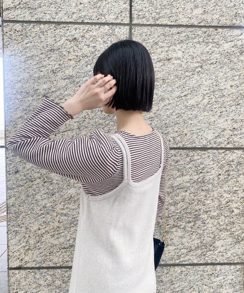 flower(フラワー)の「コンフィキャミワンピース(ワンピース・レディース・ブラウン/ベージュ・FREE)」の9枚目の写真