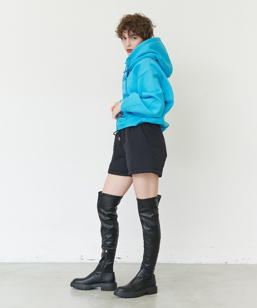 casane（カサネ）の「2wayビックプルオーバー（スウェット・レディース・ライトグレー/ブルー・FREE）」の7枚目の写真