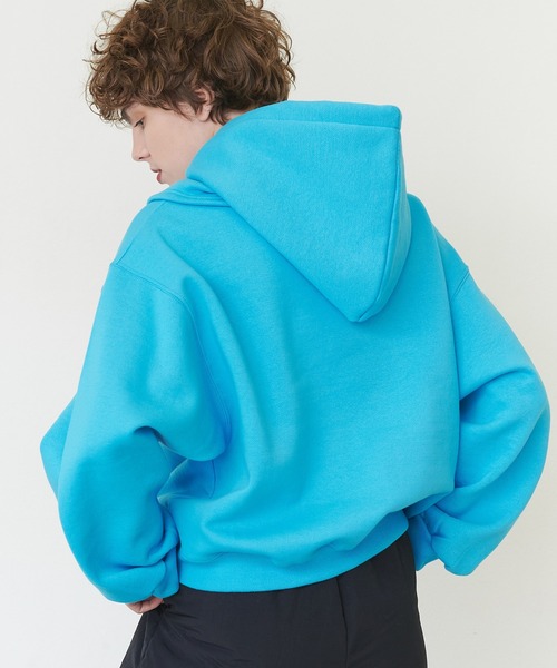 casane（カサネ）の「2wayビックプルオーバー（スウェット・レディース・ライトグレー/ブルー・FREE）」の10枚目の写真