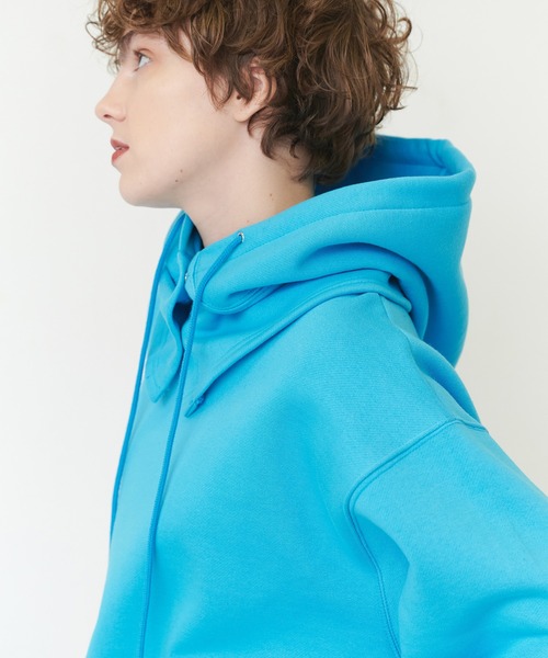 casane（カサネ）の「2wayビックプルオーバー（スウェット・レディース・ライトグレー/ブルー・FREE）」の15枚目の写真