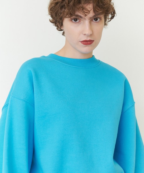 casane（カサネ）の「2wayビックプルオーバー（スウェット・レディース・ライトグレー/ブルー・FREE）」の16枚目の写真