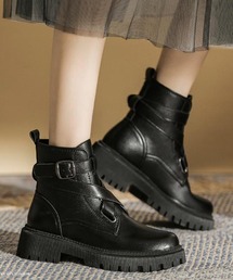 STYLEBLOCK（スタイルブロック）の「レースアップベルト厚底太ヒールブーツ（ブーツ）」