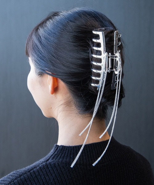 HARE(ハレ)の「デザインメタルヘアクリップ(HARE)(バレッタ/ヘアクリップ・レディース・シルバー・FREE)」の7枚目の写真