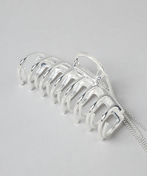 HARE(ハレ)の「デザインメタルヘアクリップ(HARE)(バレッタ/ヘアクリップ・レディース・シルバー・FREE)」の10枚目の写真