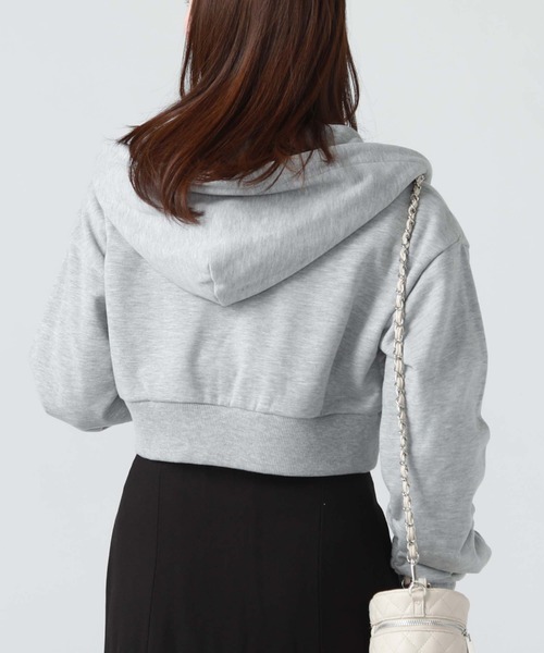 archives（アルシーヴ）の「ショートｚｉｐパーカー（パーカー・レディース・オフホワイト/ブラック/グレー・MEDIUM）」の5枚目の写真