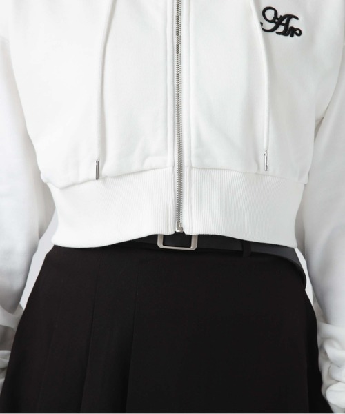 archives（アルシーヴ）の「ショートｚｉｐパーカー（パーカー・レディース・オフホワイト/ブラック/グレー・MEDIUM）」の18枚目の写真