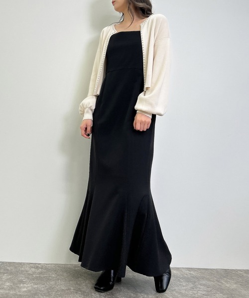 INGNI（イング）の「パール付ニットカーディガン（カーディガン/ボレロ・レディース・アイボリー/ブラック/グレー/ピンクベージュ/その他・M）」の20枚目の写真