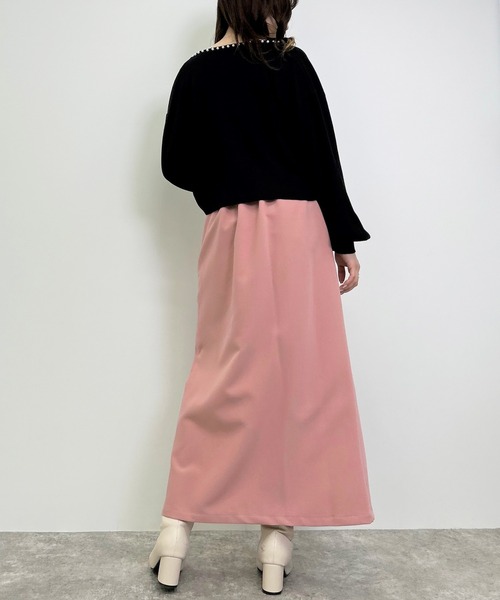 INGNI（イング）の「パール付ニットカーディガン（カーディガン/ボレロ・レディース・アイボリー/ブラック/グレー/ピンクベージュ/その他・M）」の11枚目の写真