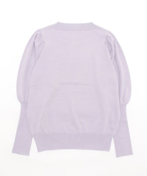 ランタンスリーブニットプルオーバー