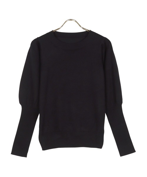 ランタンスリーブニットプルオーバー