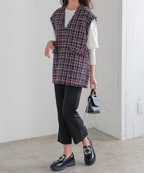 ランタンスリーブニットプルオーバー