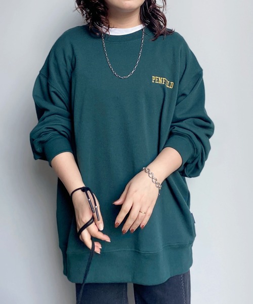 PEN FIELD(ペンフィールド)の「PENFIELDバック刺繍スウェットプルオーバー(スウェット・メンズ・ブラック/グレー/グリーン・MEDIUM/LARGE)」の11枚目の写真