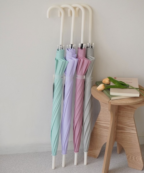 ammy.（エイミードット）の「【 DICTIONARY / ディクショナリー 】 ペールトーン カラー ドーム ビニール傘 / 60㎝（長傘・レディース・グレー/パープル/ミント/ピンク・FREE）」の6枚目の写真