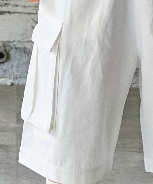 PAIRMANON STREET（ペアマノンストリート）の「【PAIRMANON STREET】ワイドシルエットカーゴハーフパンツ（その他パンツ・キッズ・カーキ/ブラック/ブルー/ベージュ/ブラウン/オフホワイト・140/150/160/100/90/110/120/130）」の7枚目の写真