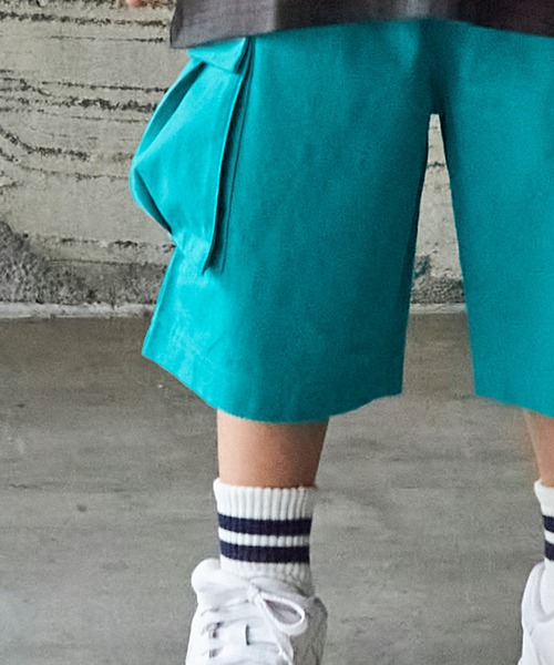 PAIRMANON STREET（ペアマノンストリート）の「【PAIRMANON STREET】ワイドシルエットカーゴハーフパンツ（その他パンツ・キッズ・カーキ/ブラック/ブルー/ベージュ/ブラウン/オフホワイト・140/150/160/100/90/110/120/130）」の17枚目の写真