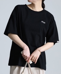 <FILA/フィラ>綿100%シンプルロゴTシャツ