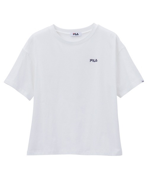 FILA（フィラ）の「＜ＦＩＬＡ/フィラ＞綿100％シンプルロゴTシャツ（Tシャツ/カットソー・レディース・イエロー/オフホワイト/ブラック・M/L/LL）」の4枚目の写真
