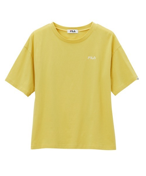 FILA（フィラ）の「＜ＦＩＬＡ/フィラ＞綿100％シンプルロゴTシャツ（Tシャツ/カットソー・レディース・イエロー/オフホワイト/ブラック・M/L/LL）」の6枚目の写真