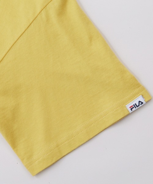 FILA（フィラ）の「＜ＦＩＬＡ/フィラ＞綿100％シンプルロゴTシャツ（Tシャツ/カットソー・レディース・イエロー/オフホワイト/ブラック・M/L/LL）」の9枚目の写真