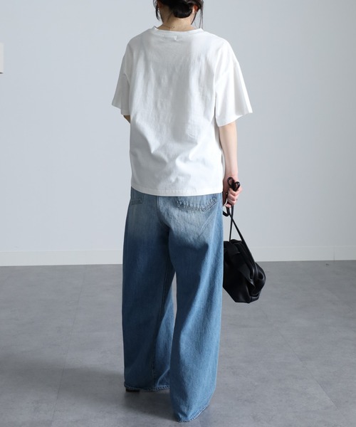 FILA（フィラ）の「＜ＦＩＬＡ/フィラ＞綿100％シンプルロゴTシャツ（Tシャツ/カットソー・レディース・イエロー/オフホワイト/ブラック・M/L/LL）」の18枚目の写真