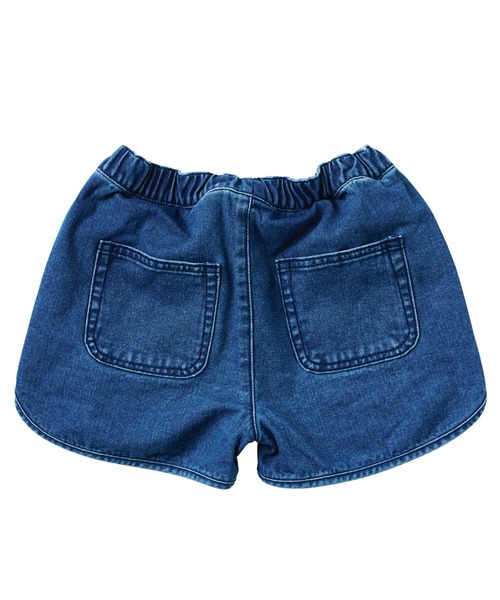 ROXY（ロキシー）の「MINI GRAVEL/ロキシーキッズデニムショートパンツ（デニムパンツ・キッズ・ブルー/インディゴブルー・150/110/120/140/130）」の4枚目の写真