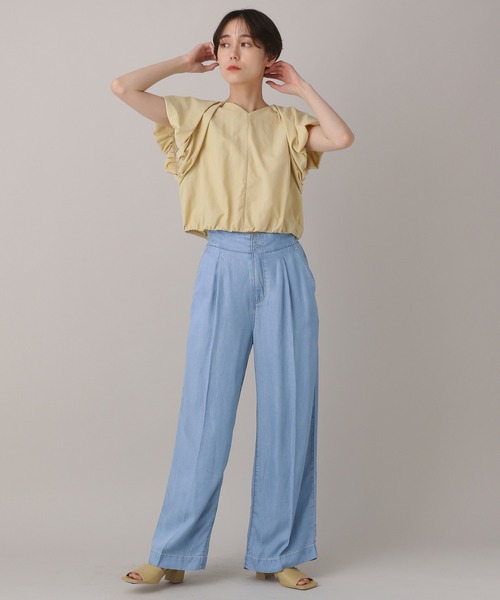 BARNYARDSTORM（バンヤードストーム）の「【WEB限定サイズ】ライトデニムパンツ（デニムパンツ・レディース・ダークブルー/インディゴブルー・1/2/0/00）」の3枚目の写真