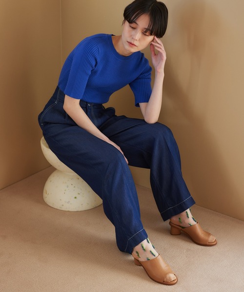 BARNYARDSTORM（バンヤードストーム）の「【WEB限定サイズ】ライトデニムパンツ（デニムパンツ・レディース・ダークブルー/インディゴブルー・1/2/0/00）」の7枚目の写真