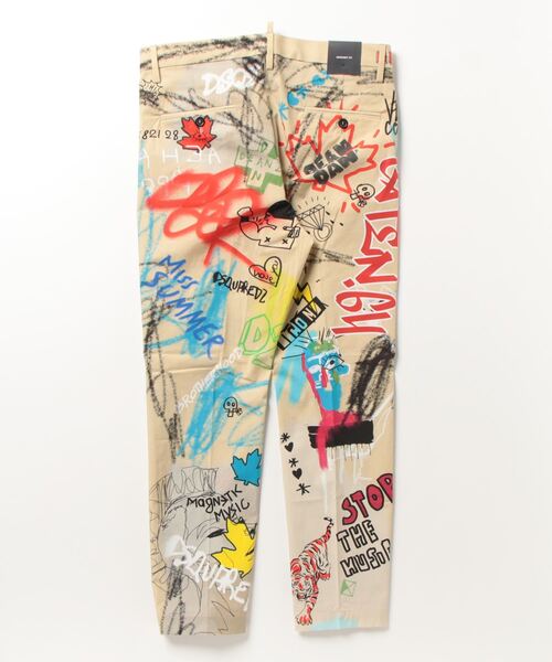 DSQUARED2(ディースクエアード)の「PANTS /STREET ART HOCKNEY /0221(チノパンツ・メンズ・マルチ・44)」の2枚目の写真