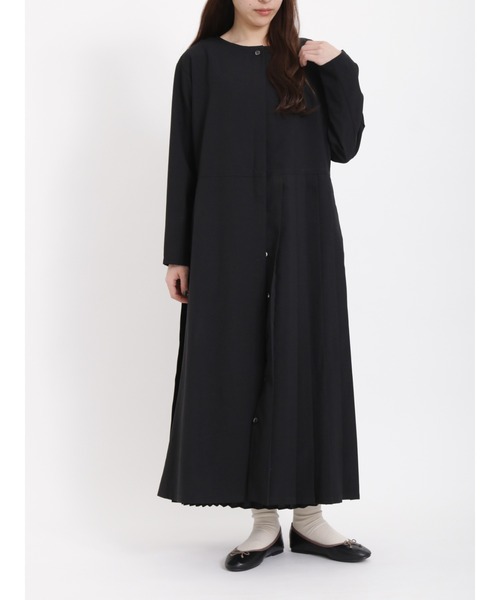 sm2rhythm(サマンサモスモスリズム)の「羽織りワンピース(ワンピース・レディース・ブラック/ベージュ・フリ-)」の2枚目の写真