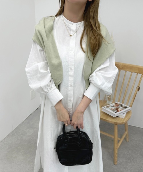 apres jour(アプレジュール)の「アソートシャツワンピース【ZOZOTOWN限定アイテム】(シャツワンピース・レディース・ミント/オフホワイト/ネイビー・フリー/X-LARGE)」の6枚目の写真