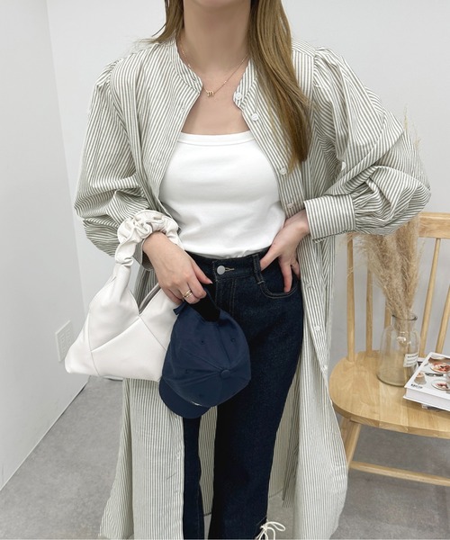 apres jour(アプレジュール)の「アソートシャツワンピース【ZOZOTOWN限定アイテム】(シャツワンピース・レディース・ミント/オフホワイト/ネイビー・フリー/X-LARGE)」の16枚目の写真