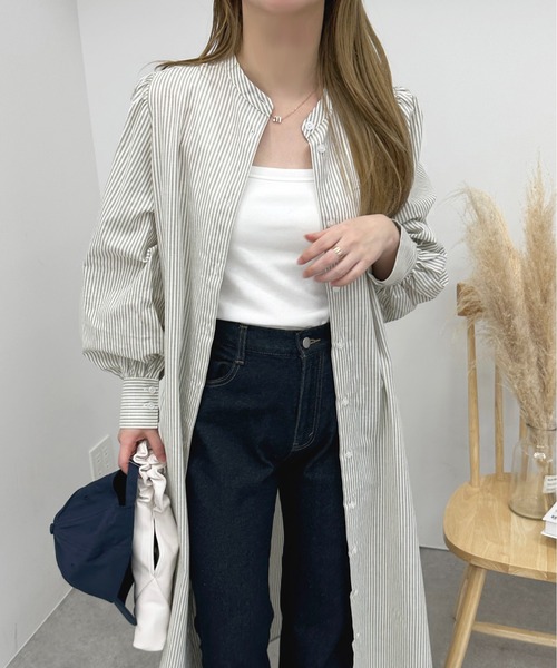 apres jour(アプレジュール)の「アソートシャツワンピース【ZOZOTOWN限定アイテム】(シャツワンピース・レディース・ミント/オフホワイト/ネイビー・フリー/X-LARGE)」の17枚目の写真
