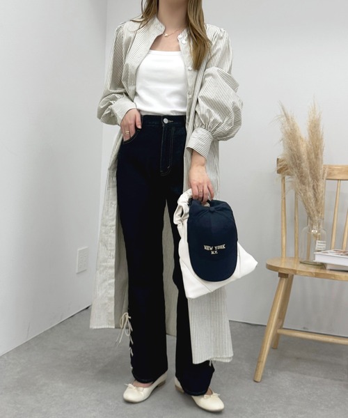 apres jour(アプレジュール)の「アソートシャツワンピース【ZOZOTOWN限定アイテム】(シャツワンピース・レディース・ミント/オフホワイト/ネイビー・フリー/X-LARGE)」の20枚目の写真
