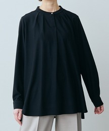 IEDIT | ＩＥＤＩＴ　後ろ姿も美しい　伸びやかな抗菌防臭バックプリーツトップス(シャツ/ブラウス)