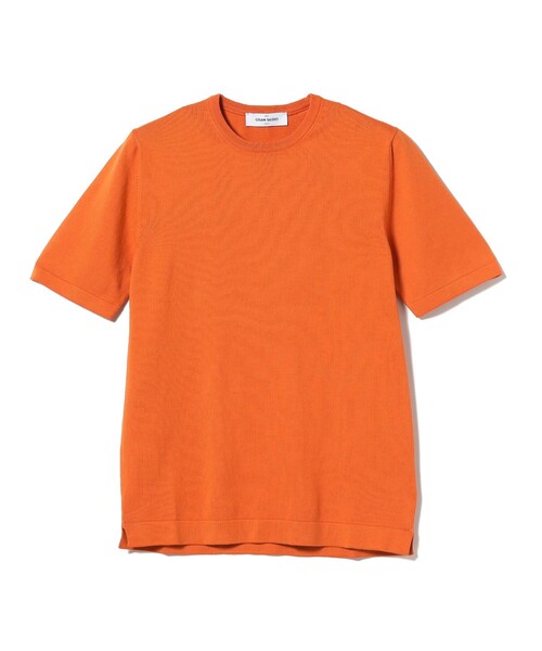 Gran Sasso(グランサッソ)の「GRAN SASSO / 12ゲージ クルーネック ニット Tシャツ(Tシャツ/カットソー・メンズ・オフホワイト/ロイヤルブルー/ネイビー/ブラック/ダークブラウン/オレンジ系その他7/グリーン/ブルー系その他3/ホワイト/ブラウン系その他/ライトブラウン/ミント/ライトブルー・44/46/48/50/52)」の13枚目の写真