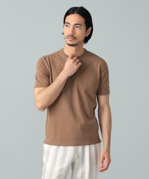 グランサッソ／ニットTシャツ／ブラウン／48 Brilla per il gusto（ブリッラ ペル イル グスト）GRAN SASSO