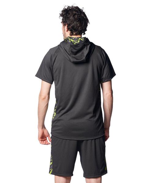 UNDER ARMOUR（アンダーアーマー）の「UAショートスリーブ フーディー（ベースボール/メンズ）（スウェット・メンズ・ブラック・S/L/M/XL/3XL/XXL）」の2枚目の写真