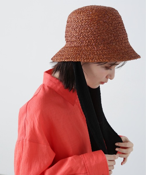 N.（N. Natural Beauty Basic）（エヌエヌナチュラルビューティーベーシック）の「◆ラフィア丸天ハット（ハット・レディース・ナチュラル/ブラウン・ﾌﾘ-）」の11枚目の写真