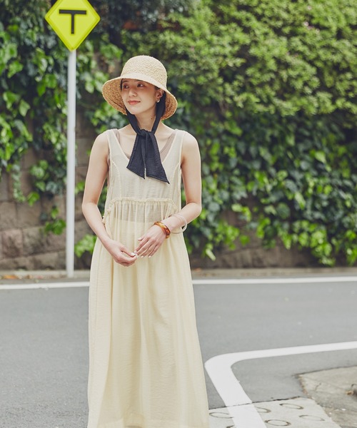 N.（N. Natural Beauty Basic）（エヌエヌナチュラルビューティーベーシック）の「◆ラフィア丸天ハット（ハット・レディース・ナチュラル/ブラウン・ﾌﾘ-）」の13枚目の写真