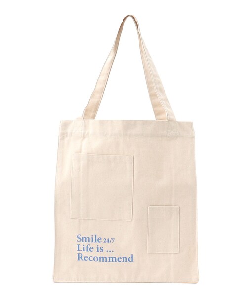 SHOO・LA・RUE（シューラルー）の「◆マルシェバッグ（トートバッグ・レディース・カーキ/アイボリー/ブルー/ベージュ・00）」の2枚目の写真