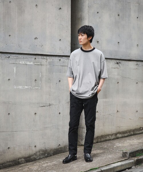 BEAMS（ビームス）の「BEAMS / マイクロ ボーダー Tシャツ（Tシャツ/カットソー・メンズ・ブルー/ブラック・L/XL/M/S）」の3枚目の写真