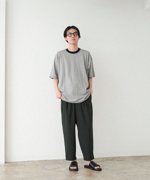 BEAMS（ビームス）の「BEAMS / マイクロ ボーダー Tシャツ（Tシャツ/カットソー・メンズ・ブルー/ブラック・L/XL/M/S）」の7枚目の写真