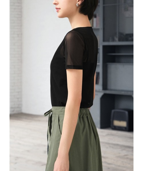 シアーインナー半袖トップス（Tシャツ/カットソー）｜STYLE DELI