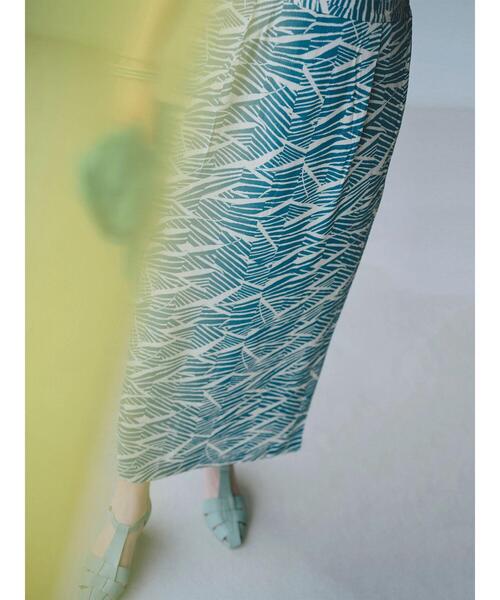 KBF（ケイビーエフ）の「KBF アフリカ柄スカート（スカート・レディース・ブルーグリーン/イエロー・FREE）」の14枚目の写真