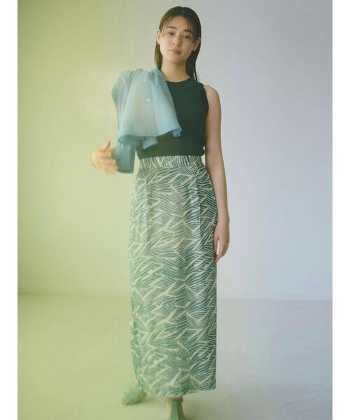 KBF（ケイビーエフ）の「KBF アフリカ柄スカート（スカート・レディース・ブルーグリーン/イエロー・FREE）」の15枚目の写真