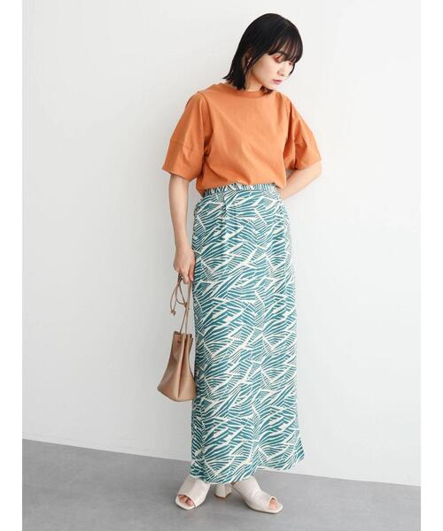 KBF（ケイビーエフ）の「KBF アフリカ柄スカート（スカート・レディース・ブルーグリーン/イエロー・FREE）」の18枚目の写真