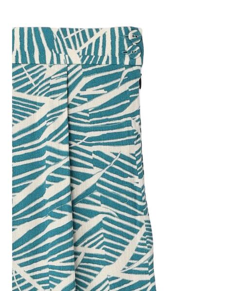 KBF（ケイビーエフ）の「KBF アフリカ柄スカート（スカート・レディース・ブルーグリーン/イエロー・FREE）」の5枚目の写真