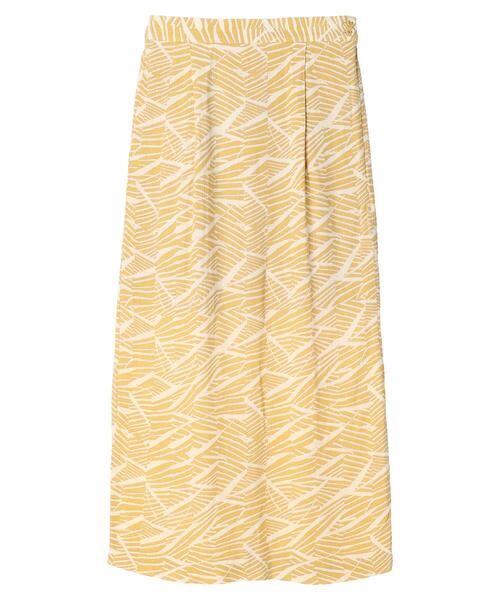 KBF（ケイビーエフ）の「KBF アフリカ柄スカート（スカート・レディース・ブルーグリーン/イエロー・FREE）」の10枚目の写真