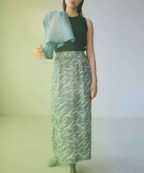 KBF（ケイビーエフ）の「KBF アフリカ柄スカート（スカート・レディース・ブルーグリーン/イエロー・FREE）」の21枚目の写真