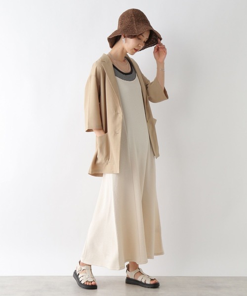 LEPSIM(レプシィム)の「フクレジャガードキャミワンピース 199308(ワンピース・レディース・ブラック/イエロー/アイボリー・FREE)」の5枚目の写真